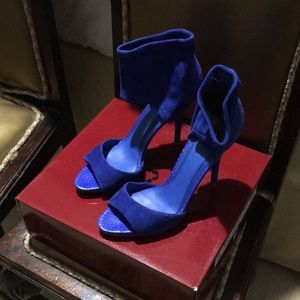 Designer Brian Altman. Suede high heels